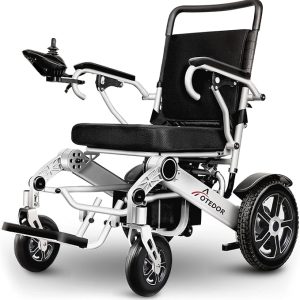 Aotedor 30 Miles Long Travel Range, Electric Wheelchair for Adults Power Wheelchairs Lightweight Foldable All Terrain Motorized Wheelchair for Seniors Compact Portable Airline Approved