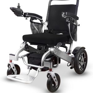 Alton Mobility - Wolf Black, Portable Lightweight Electric Wheelchair for Adults and Seniors, Motorized Chair and Scooter with 500W Power, 4-Wheel Easy Folding Wheelchair