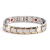 Silver between gold Bracelet